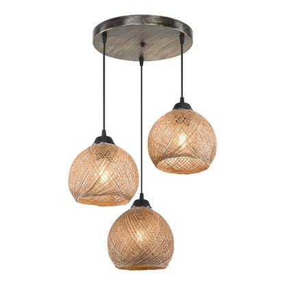 Ceiling light PWL-1121 Ε27 brown D40x75cm