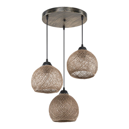 Ceiling light PWL-1121 Ε27 brown D40x75cm