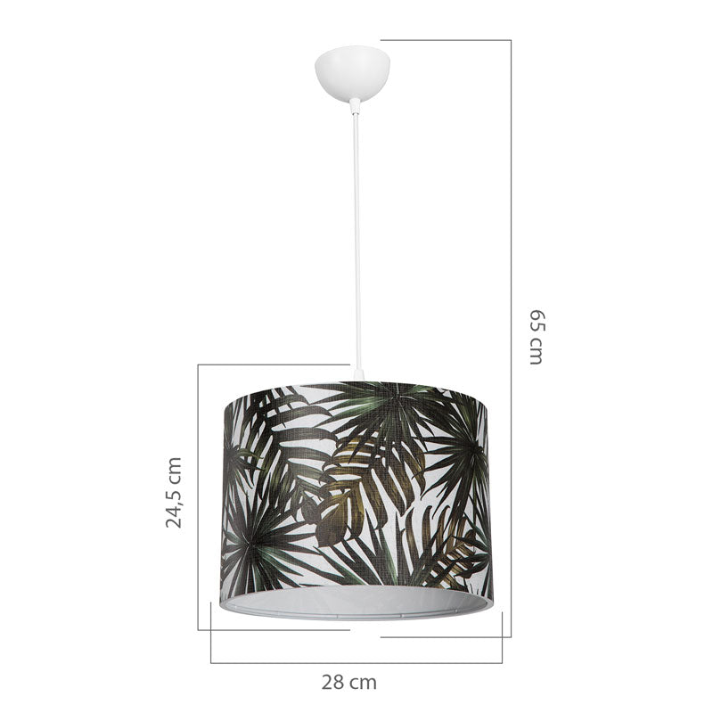 Ceiling light PWL-1123 pakoworld Ε27 multicolour D28x65cm