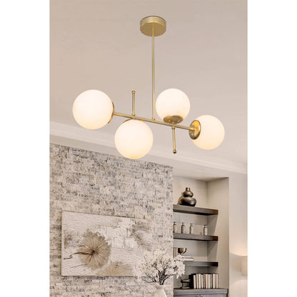 Ceiling light PWL-1128 pakoworld Ε27 golden 70x20x65cm