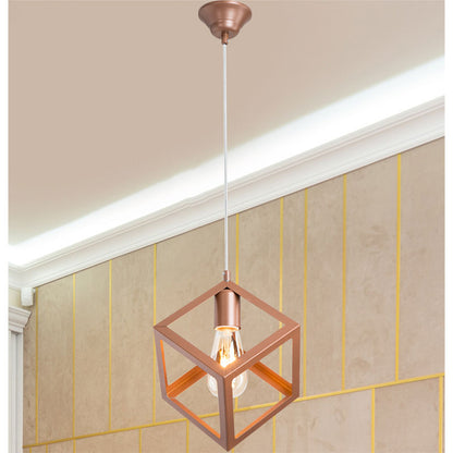 Ceiling light PWL-1152 pakoworld Ε27 copper D27x70cm