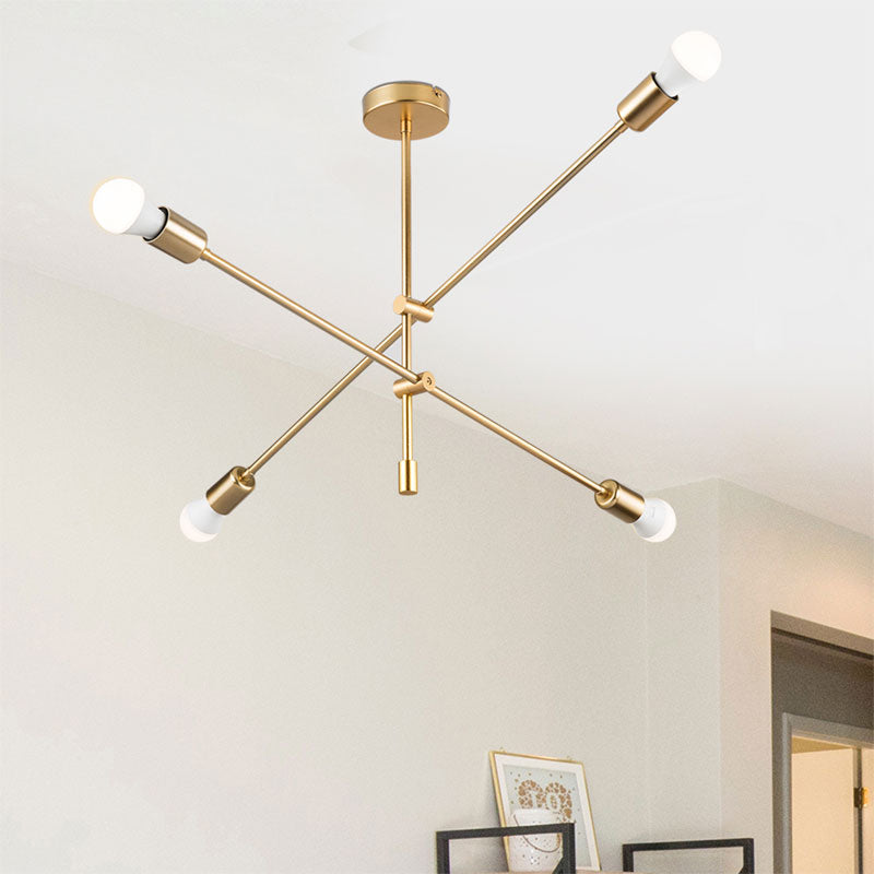 Ceiling light PWL-1158 pakoworld E27 golden 90x90x55cm