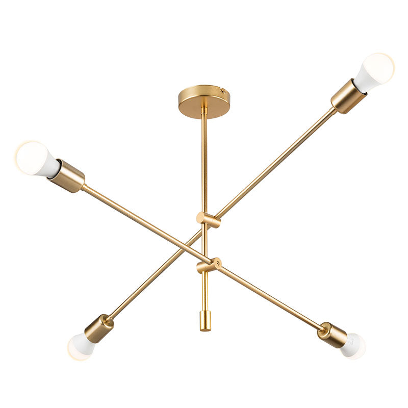 Ceiling light PWL-1158 pakoworld E27 golden 90x90x55cm