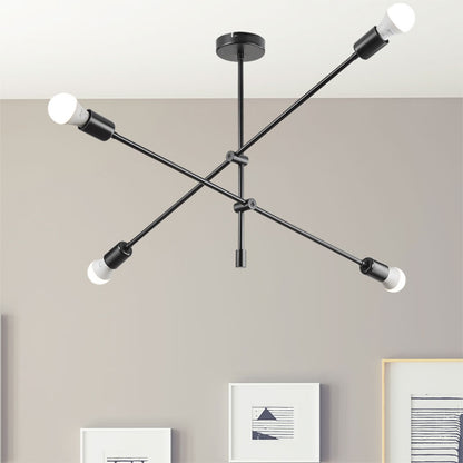 Ceiling light PWL-1158 pakoworld E27 black 90x90x55cm