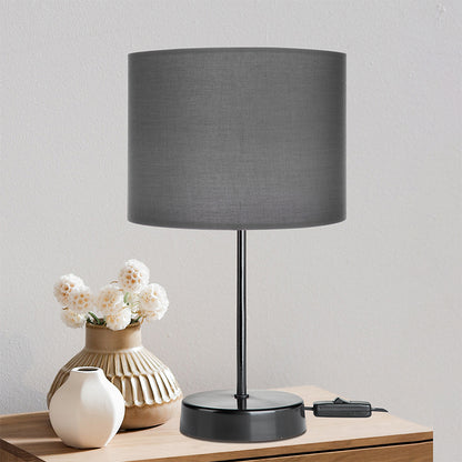 Table lamp PWL-1183 pakoworld Ε27 anthracite-black D22x36.5cm