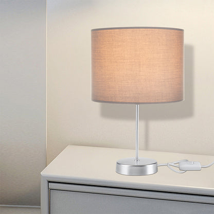 Table lamp PWL-1183 pakoworld Ε27 anthracite-silver D22x36.5cm