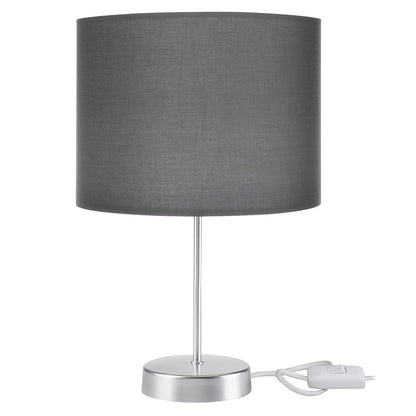 Table lamp PWL-1183 pakoworld Ε27 anthracite-silver D22x36.5cm