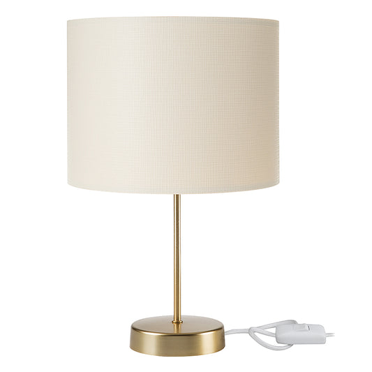 Table lamp PWL-1183 pakoworld Ε27 cream-golden D22x36.5cm