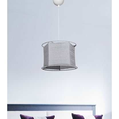 Ceiling light PWL-1185 pakoworld Ε27 grey D30.5x75cm