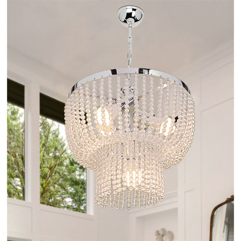 Ceiling light PWL-1186 pakoworld Ε27 silver D40x73cm