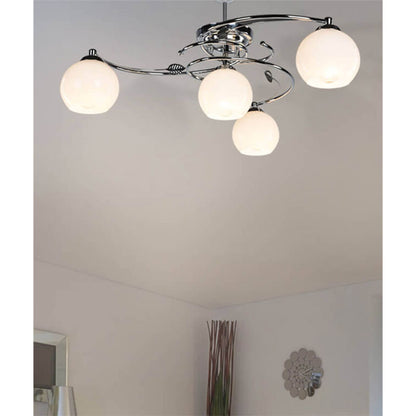 Ceiling light PWL-0966 pakoworld Ε27 silver-white D65x35cm