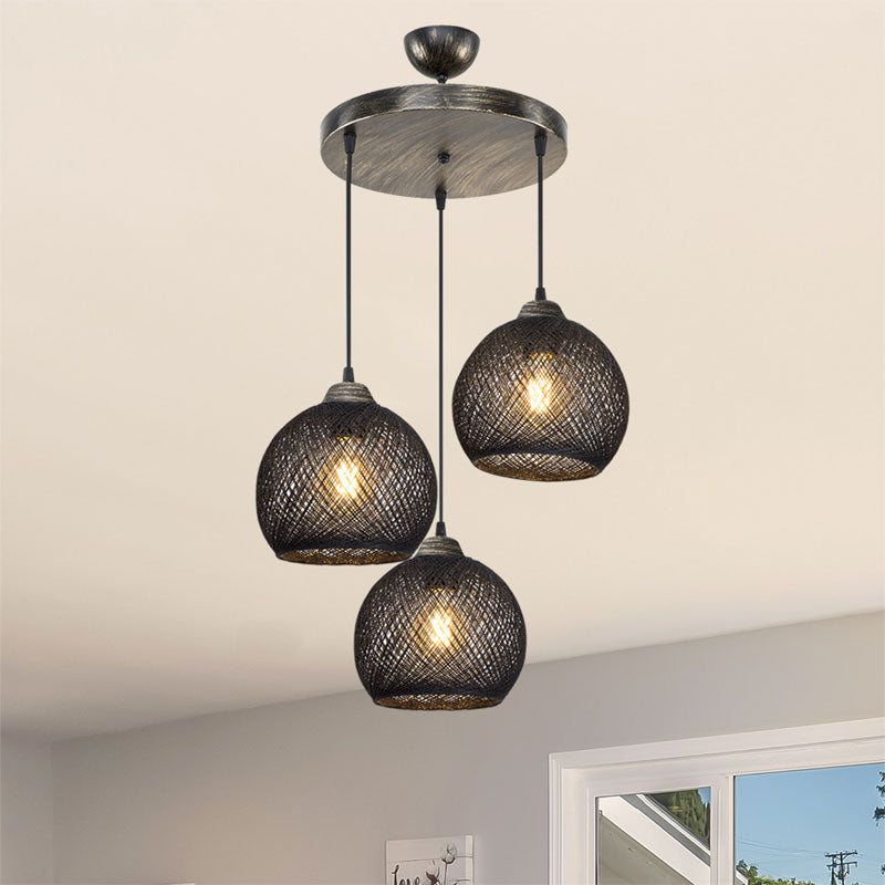 Ceiling light PWL-1121 Ε27 black-bronze D40x80cm