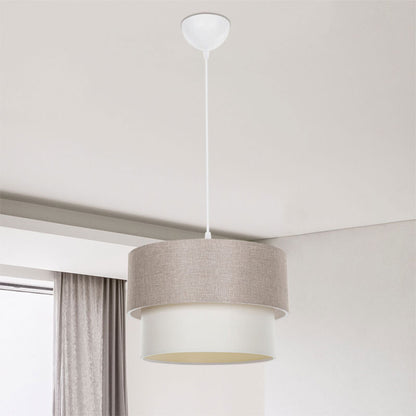 Ceiling light PWL-1194 pakoworld Ε27 beige D30x72cm