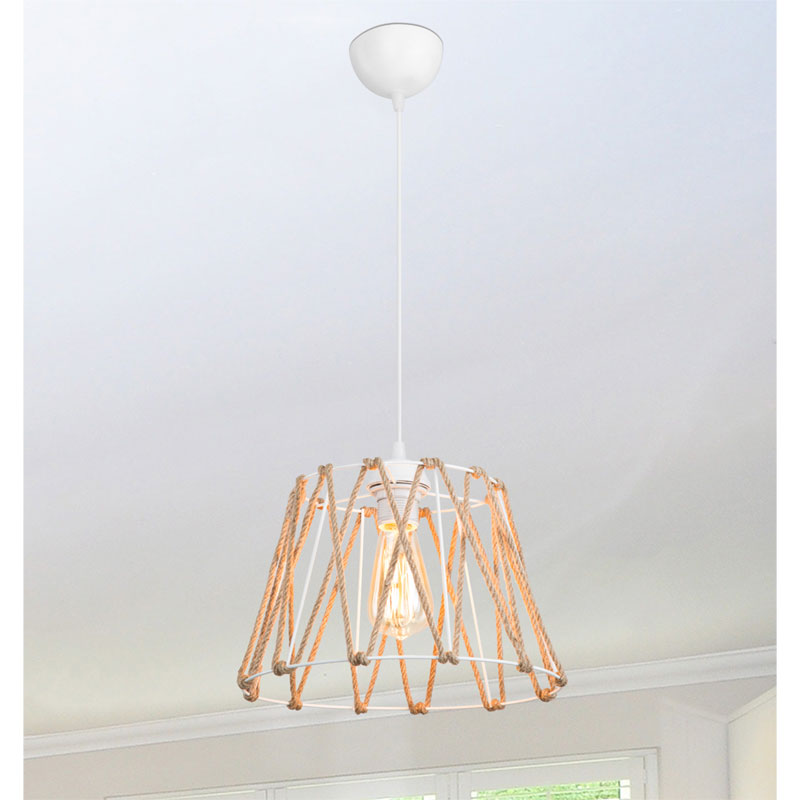 Ceiling light PWL-1160 pakoworld Ε27 beige D31x71cm