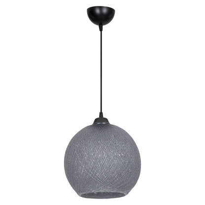 Ceiling light Leshia pakoworld Ε27 grey D26x72cm