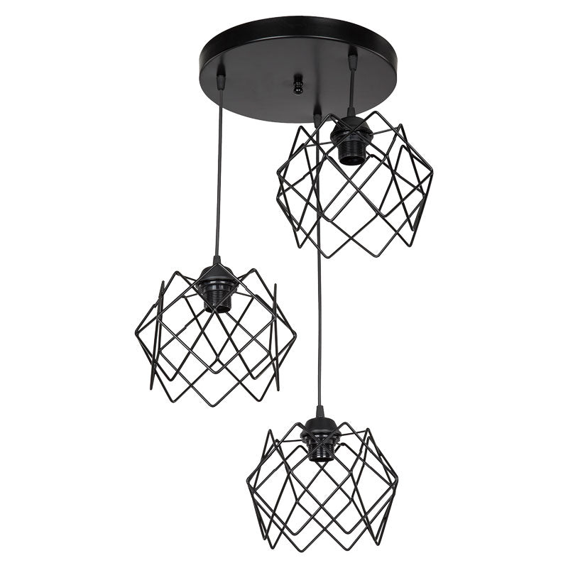 Ceiling light PWL-1021 pakoworld Ε27 black D40x80cm