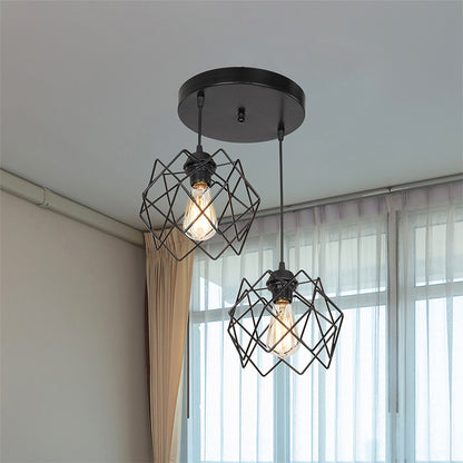 Ceiling light PWL-1021 pakoworld Ε27 black D40x70cm