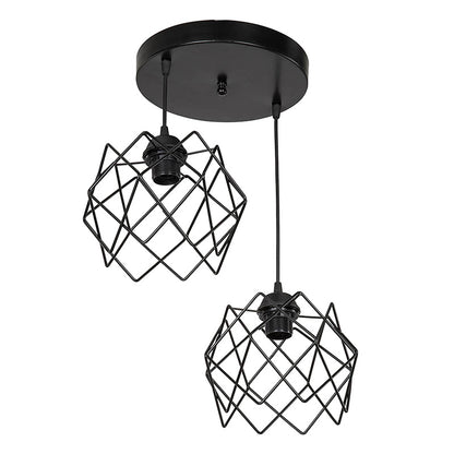 Ceiling light PWL-1021 pakoworld Ε27 black D40x70cm