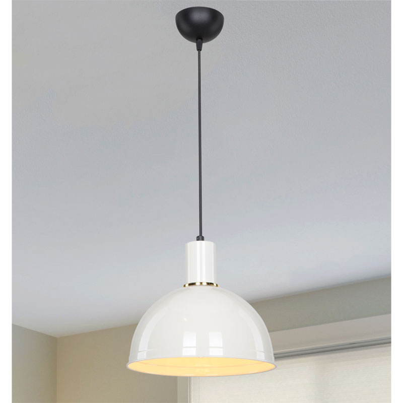 Ceiling light PWL-1196 pakoworld Ε27 white D27x75cm