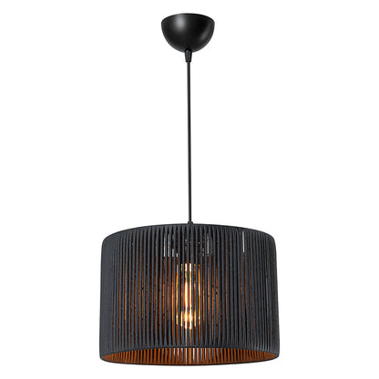 Ceiling light Levitate pakoworld Ε27 black D30x75cm