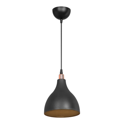 Ceiling light Lofty Ε27 black D18x22cm