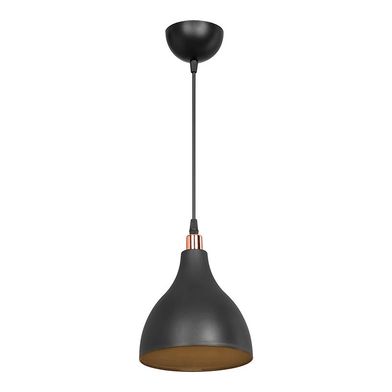 Ceiling light Lofty pakoworld Ε27 black D18x56cm