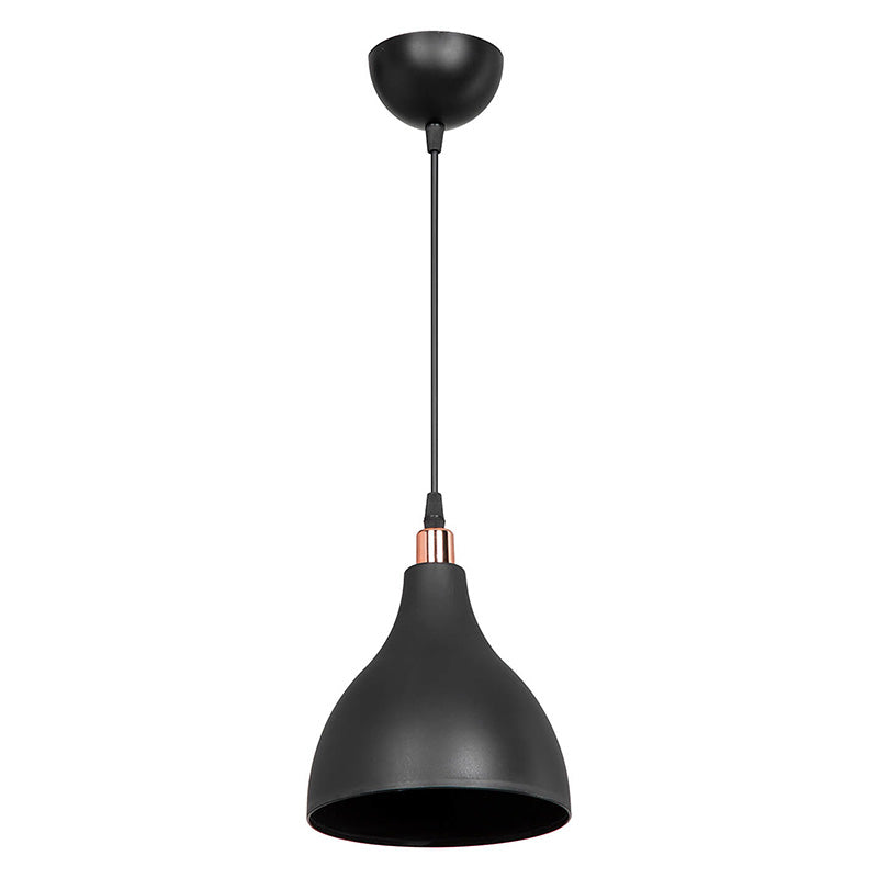 Ceiling light Lofty pakoworld Ε27 black D18x56cm