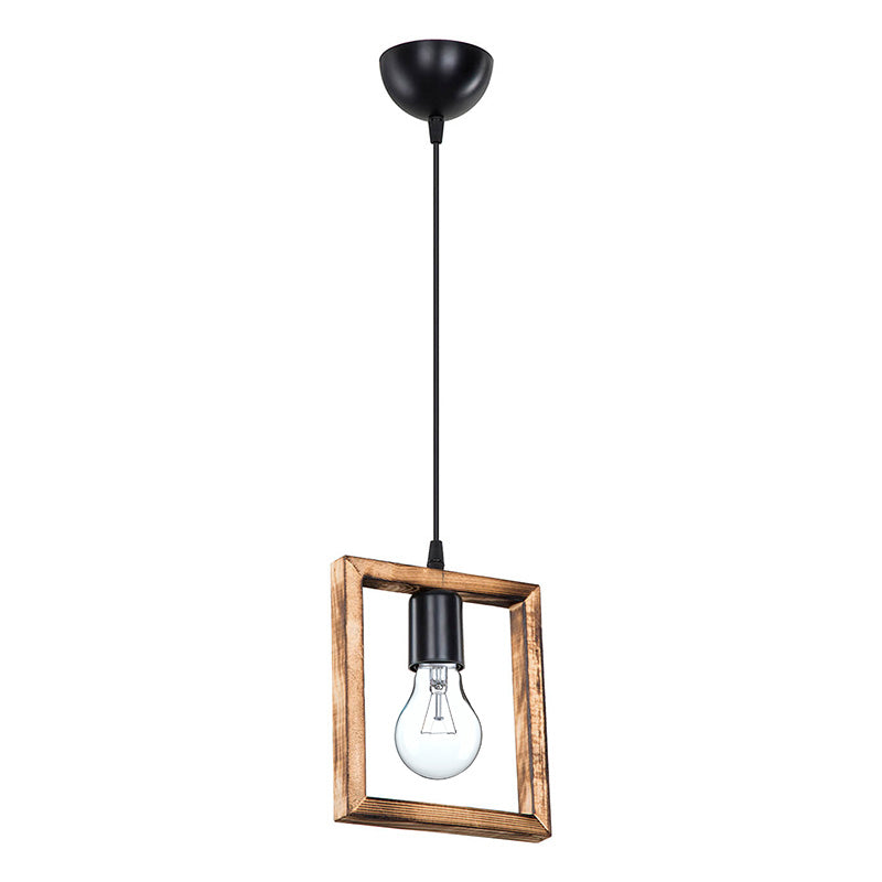 Ceiling light Isolate pakoworld Ε27 walnut 18.5x3x66cm