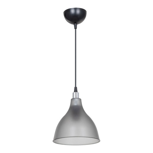 Ceiling light Orazio pakoworld Ε27 dark grey-black D18.5x56cm