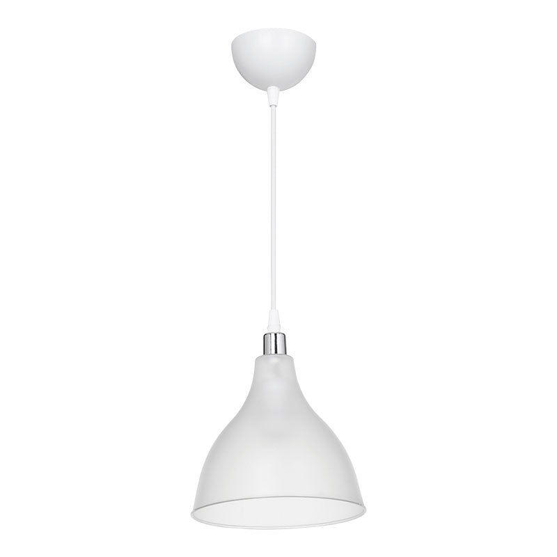 Ceiling light Orazio pakoworld Ε27 clear-white D18.5x56cm