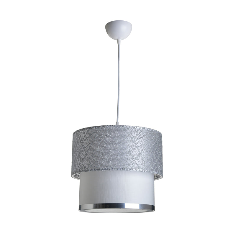 Ceiling light PWL-0963 Ε27 pakoworld silver-white D30x55cm