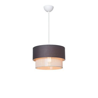 Fansi pakoworld single light ceiling lamp gray fabric D30x60cm