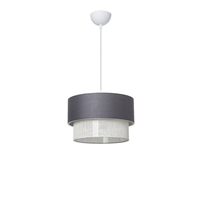 Fansi pakoworld single light ceiling lamp gray fabric D30x60cm