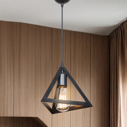 Single light Lesly pp ceiling lamp in black shade D24x22cm