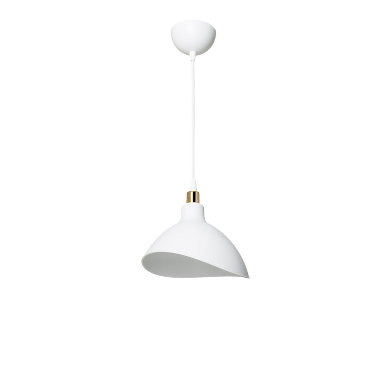 Single light ceiling lamp Oufoa pakoworld pp in white shade D22x53cm