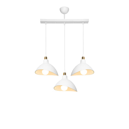 Three-light ceiling lamp Triha pakoworld pp in white shade 60x22x90cm