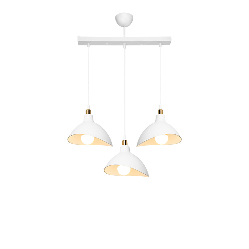 Three-light ceiling lamp Triha pakoworld pp in white shade 60x22x90cm