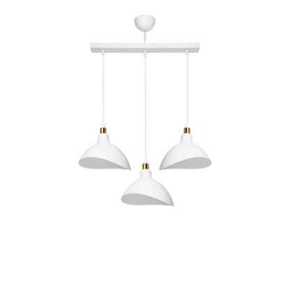 Three-light ceiling lamp Triha pakoworld pp in white shade 60x22x90cm