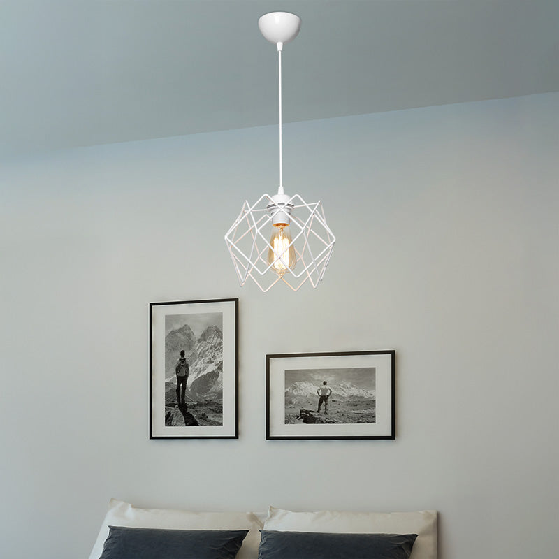 Single-light E27 ceiling lamp Teeby pakoworld metal in white shade Φ22x17cm