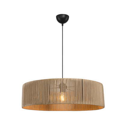 Tebaha single-light ceiling lamp E27 in natural shade Φ55x20cm