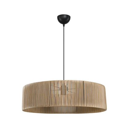 Tebaha single-light ceiling lamp E27 in natural shade Φ55x20cm