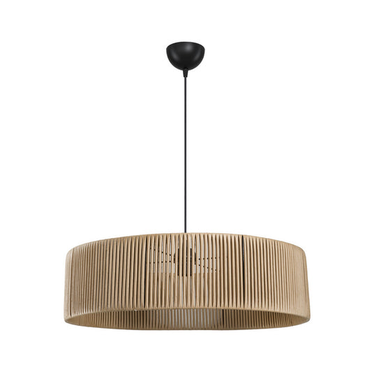 Tebaha single-light ceiling lamp E27 in natural shade Φ55x20cm
