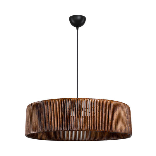 Tebaha single-light ceiling lamp E27 in brown shade Φ55x20cm