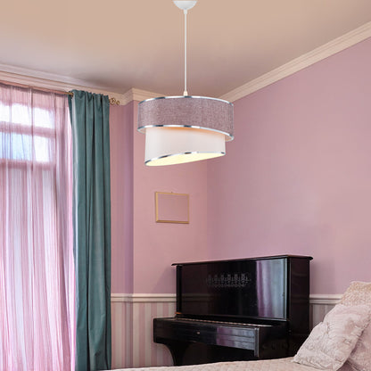 Ceiling light Loopy Ε27 rose-white D30x18cm