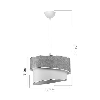 Ceiling light Loopy Ε27 rose-white D30x18cm