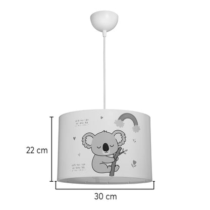 Kids' ceiling luminaire Koala led E27 multicolor PVC D30x20cm