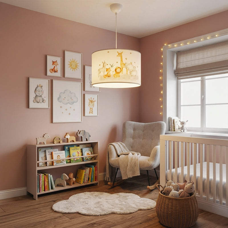 Kids' ceiling luminaire Tots led E27 multicolor PVC D30x20cm