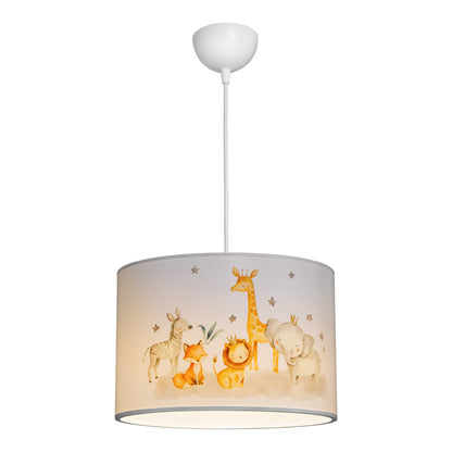 Kids' ceiling luminaire Tots led E27 multicolor PVC D30x20cm