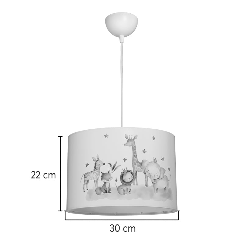 Kids' ceiling luminaire Tots led E27 multicolor PVC D30x20cm