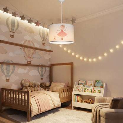 Kids' ceiling luminaire Ballerina led E27 multicolor PVC D30x20cm